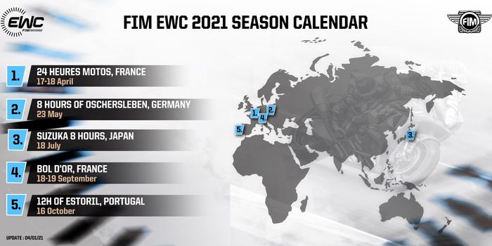 Jadwal kejuaraan dunia balap ketahanan atau EWC 2021