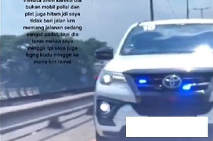 Mobil Berpelat RF dan Pelat Hitam Pakai Rotator Maksa Minta Jalan, Kompolnas: Jangan Kasih Jalan