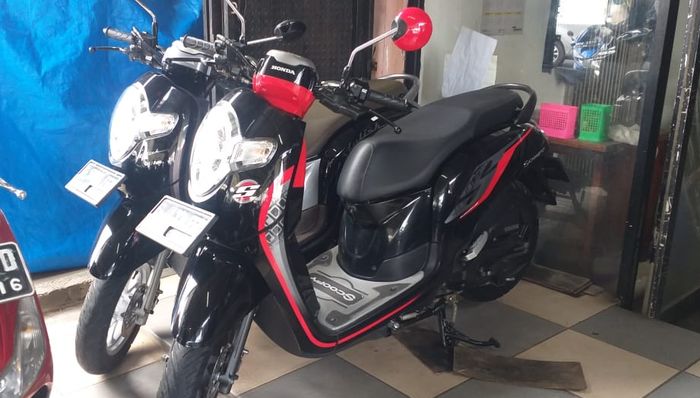 Ilustrasi Honda Scoopy bekas tahun 2020 di showroom Jogya Motor Pamulang, Tangerang Selatan