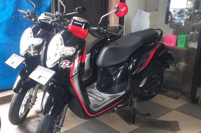 Ilustrasi Honda Scoopy bekas tahun 2020 di showroom Jogya Motor Pamulang, Tangerang Selatan