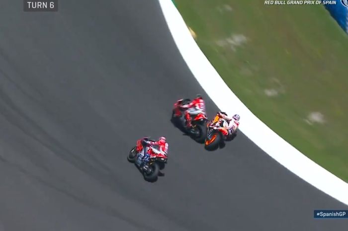 Tragedi MotoGP Spanyol 2018 dilihat dari atas