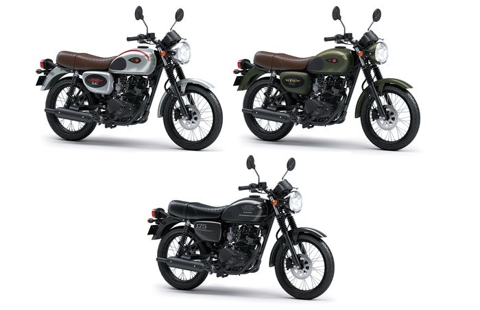 Pilihan warna Kawasaki W175 SE MY 2023