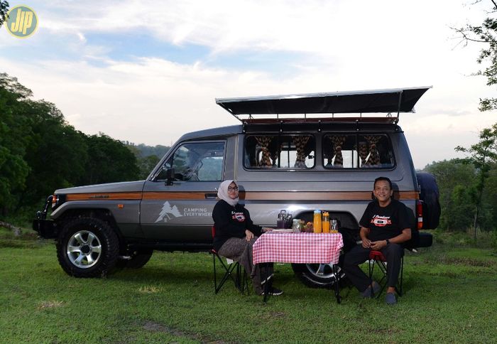 Pak Wawan berencana akan traveling bersama seluruh keluarga pakai Bundera camper ini.