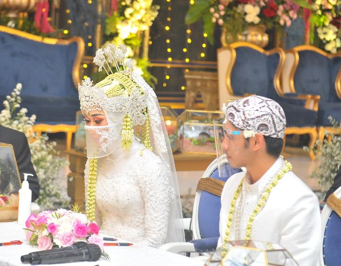 Andi Gilang menikahi Syifa Putri (kanan) di D.I.Yogyakarta