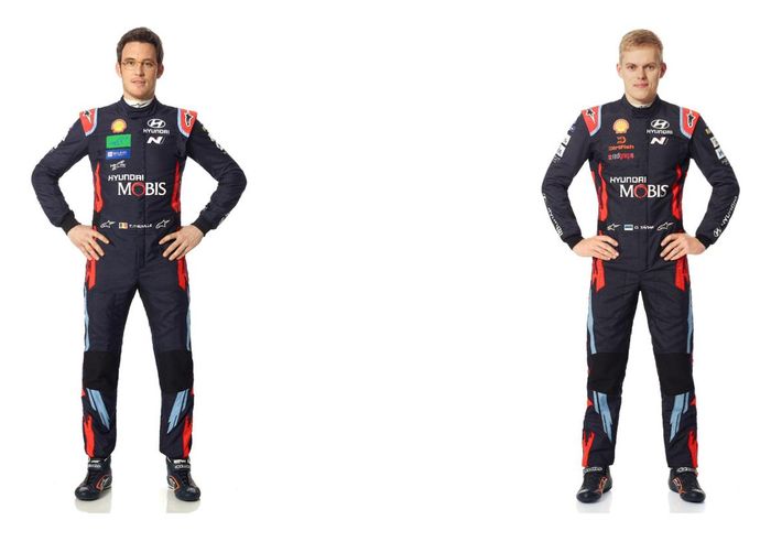 Thierry Neuville (kiri) dan Ott Tanak jadi tumpuan utama tim Hyundai di WRC 2020