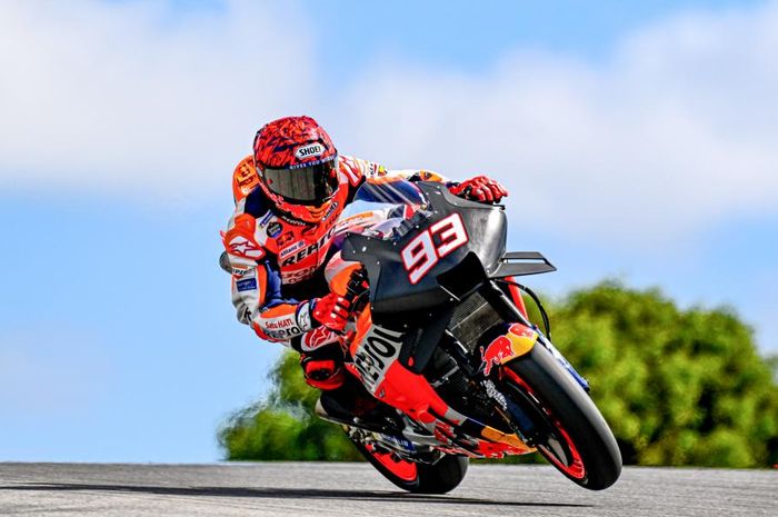 Sadar dengan performa motor Honda RC213V, Marc Marquez tidak berani incar podium di balapan pertama MotoGP 2023.
