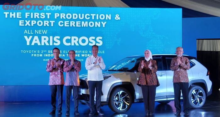 Seremoni peresmian produksi dan ekspor Toyota Yaris Cross.
