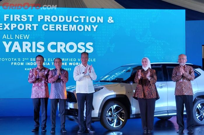 Seremoni peresmian produksi dan ekspor Toyota Yaris Cross.