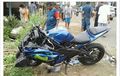 Updated: Yamaha R25 Nabrak Frontal Suzuki Carry, Begini Kondisinya