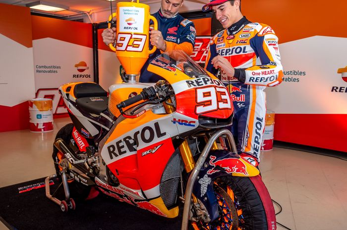 Geber Honda RC213V-S, Marc Marquez lakukan uji coba bahan bakar nabati yang akan diperkenalkan mulai MotoGP 2024