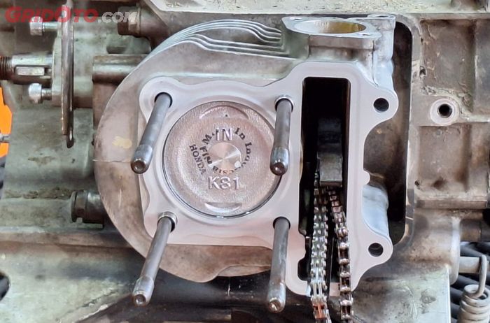 Blok mesin motor Honda masih bisa dikorter 