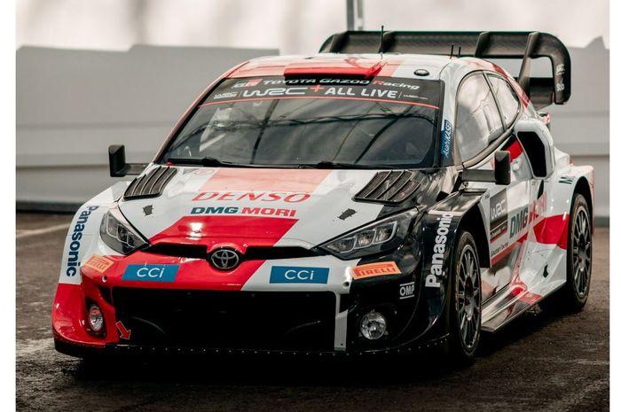 Toyota GR Yaris Rally1 andalan tim Toyota Gazoo Racing untuk berlaga di WRC 2022 yang menggunakan mobil reli hybrid