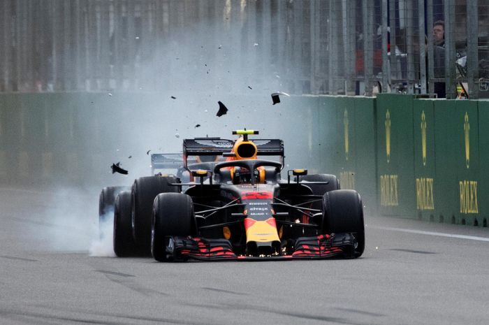 Max Verstappen dan Daniel Ricciardo di F1 Azerbaijan 2018