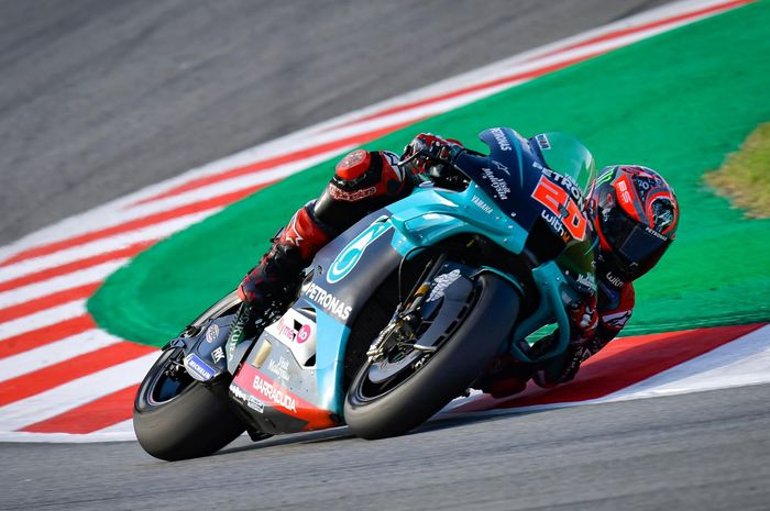 Start dari baris terdepan di MotoGP Catalunya 2020, Fabio Quartararo yakin bisa kudeta Andrea Dovizoso?