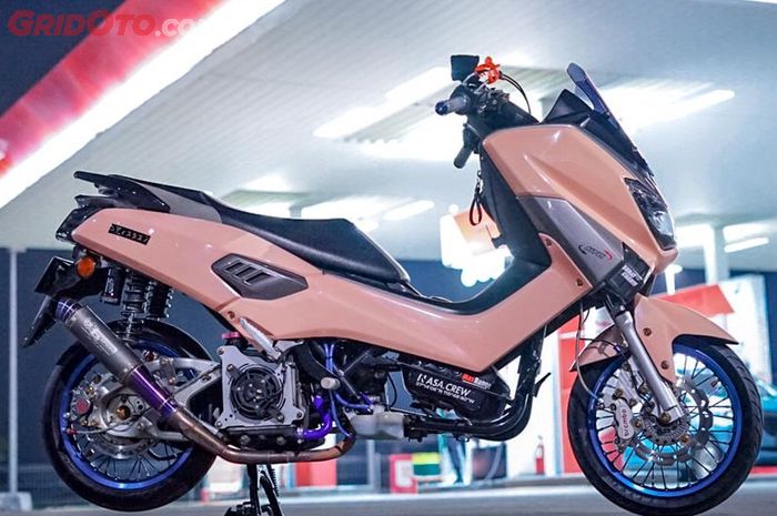 Modifikasi Yamaha NMAX berpenampilan street racing, sangar luar dalam