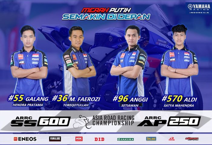 Skuad 4 Pejuang Semakin Di Depan bLU cRU Pro Racer yang akan tampil di ARRC 2022