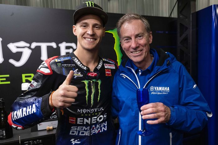 Fabio Quartararo dan Lin Jarvis, kemungkinan besar mereka terus bersama di tim Yamaha hingga akhir 2024