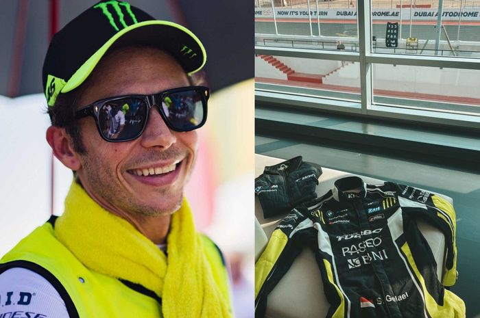 Sean Gelael pamer baju balap untuk balapan bareng Valentino Rossi di Dubai 24 Hours