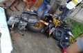 Gara-gara Honda Supra, Yamaha XMAX Remuk Tak Berbentuk, Mesin Hampir Copot Dari Motor