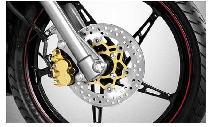 Kaliper dua piston dan floating disc di Yamaha Jupiter RC Thailand