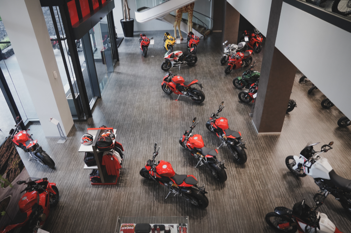 Dealer Ducati di Janto Building Pondok Indah, Jakarta Selatan.
