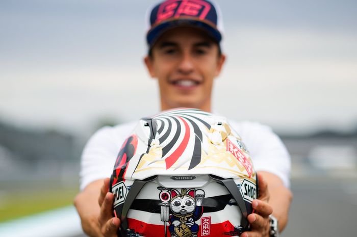Helm spesial Marc Marquez di MotoGP Jepang 2022