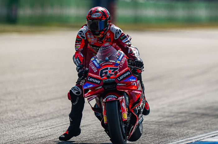Pecco Bagnaia ungkap masalah tangki kembali menghalanginya tampil kencang di sprint MotoGP Thailand 2025