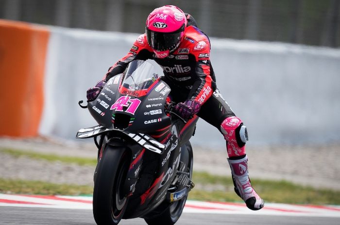 Aleix Espargaro cetak rekor lap di FP3 MotoGP Catalunya 2022