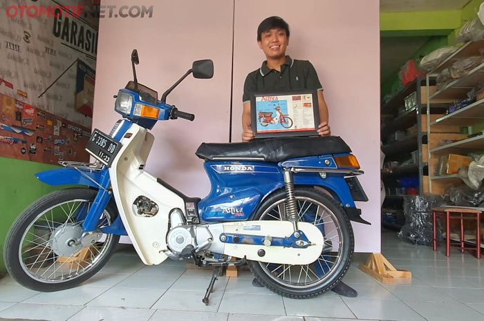 Ferry dan koleksi Honda Astrea 800 (supercub) miliknya