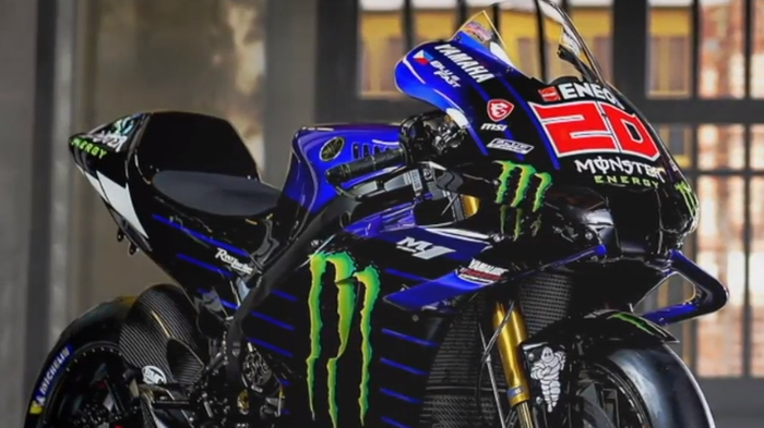 Livery baru motor Monster Energy Yamaha MotoGP 2022