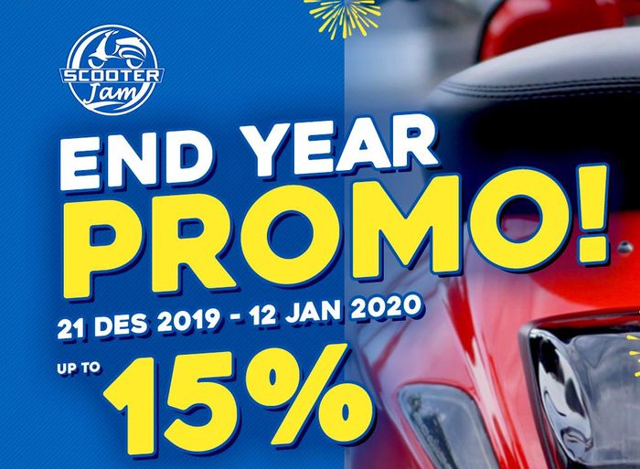 End Year Promo up to 15% di Scooter Jam 