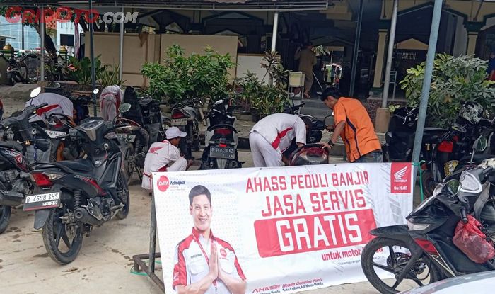 Ilustrasi AHASS Peduli Banjir