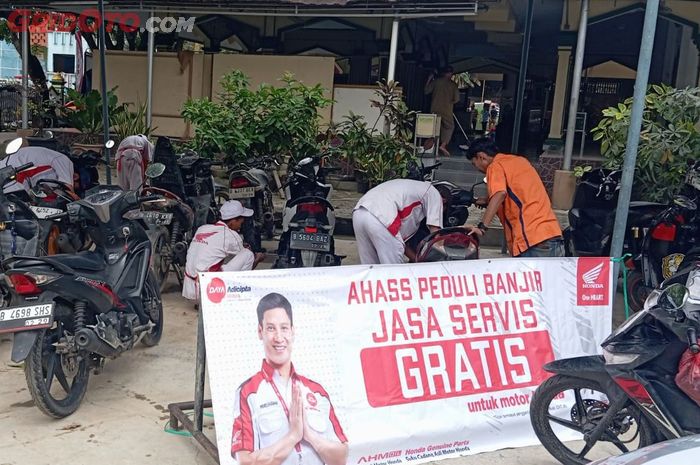 AHASS Peduli Banjir, berikan jasa servis gratis