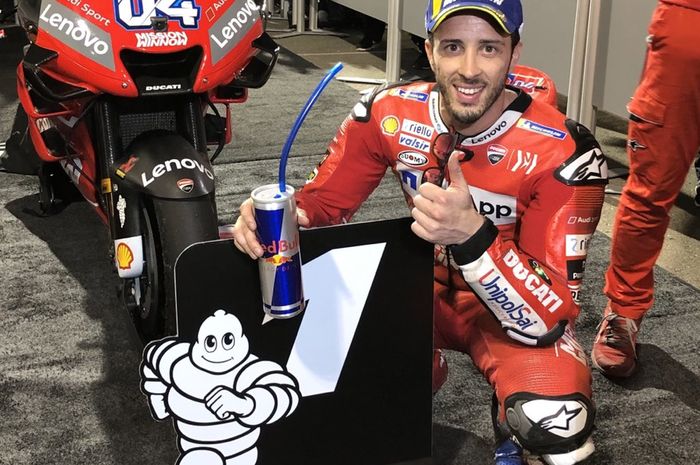 Andrea Dovizioso raih kemenangan di MotoGP Qatar dalam 2 tahun beruntun