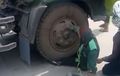Video Driver Ojek Online Kakinya Terlindas Ban Truk, Diduga Karena Senggolan