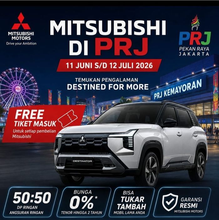 Promo Mitsubishi di PRJ 2026