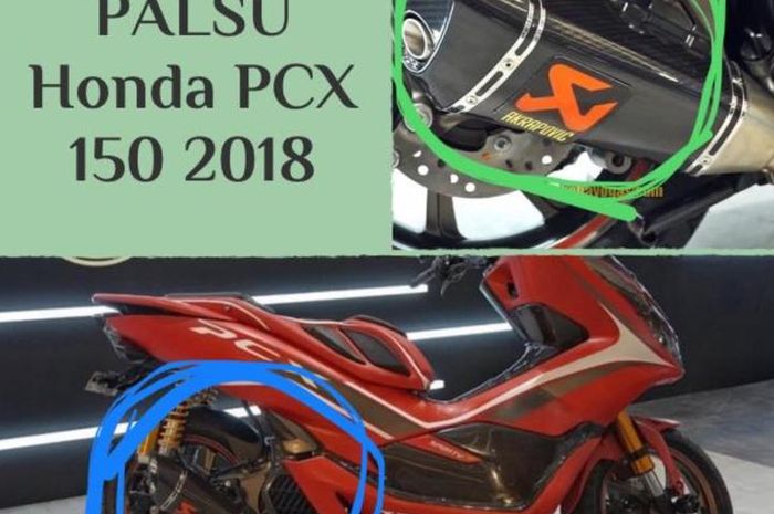 Knalpot Akrapovic palsu di PCX modif AHM