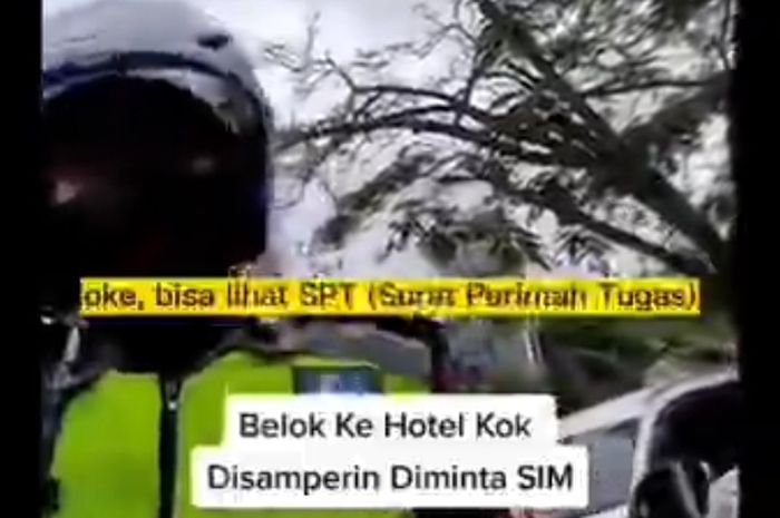 Ramai soal pelanggar yang minta surat tugas polisi