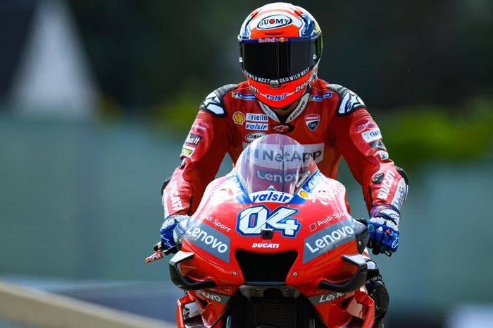 Pembalap Mission Winnow Ducati, Andrea Dovizioso mengaku terbantu dengan jatuhnya Fabio Quartararo dan Alex Rins di MotoGP Jerman2 2019