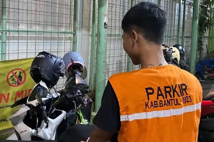 Ilustrasi parkir di Bantul