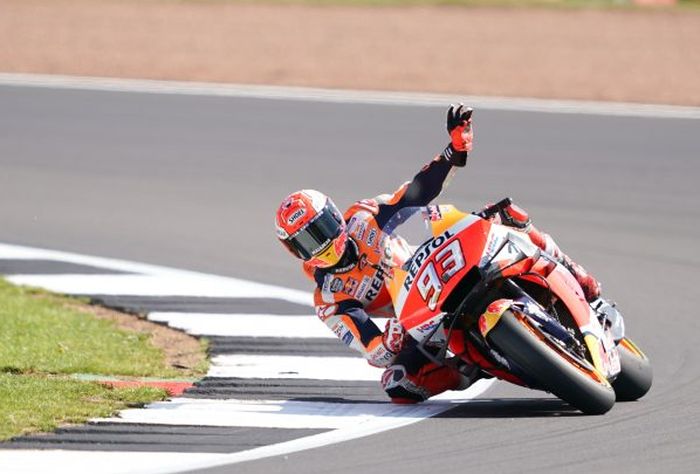 Di MotoGP Inggris, Marc Marquez meraih pole position kedelapan musim MotoGP 2019