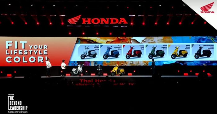Honda Giorno+ hadir dalam 6 pilihan warna