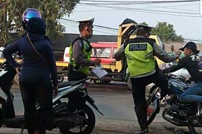 Yamaha RX-King ditendang polisi saat Operasi Patuh 2019