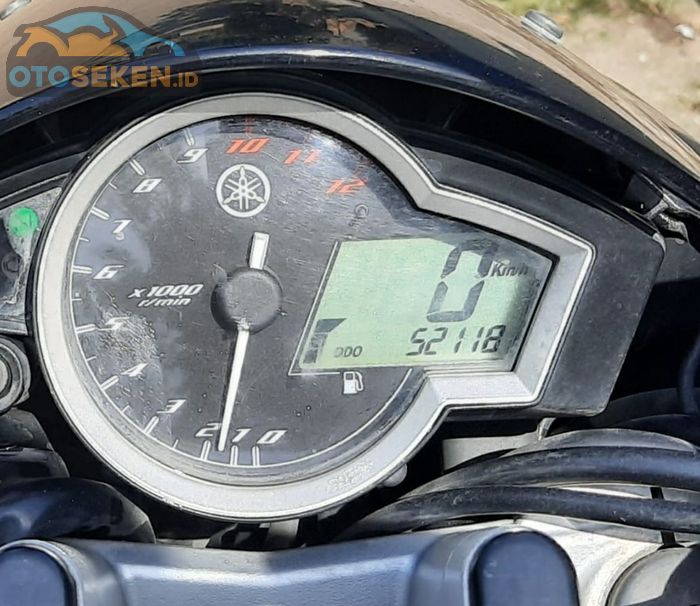 Ilustrasi odometer V-ixion kondisi bekas odometer di atas 50 ribu kilometer