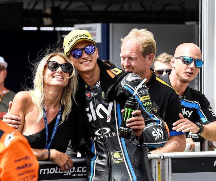 Luca Marini dan Marta Vincenzi di balap Moto2 2019