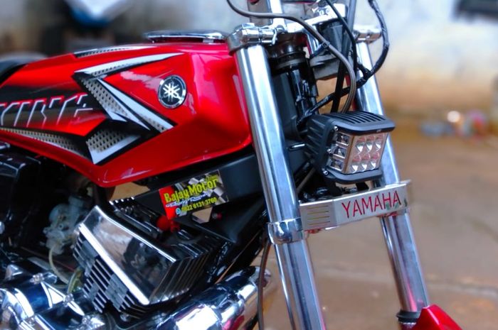 Penyematan sokbreker depan Yamaha Byson di RX-King