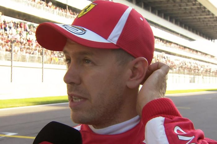 Harapan menang Ferrari ada di tangan Sebastian Vettel