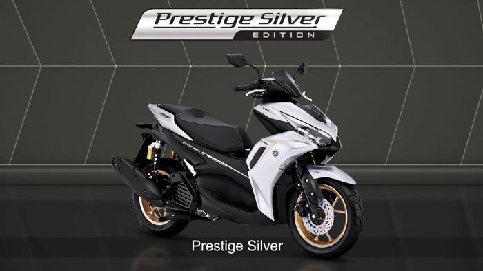 All New Yamaha Aerox 155 Connected ABS warna Silver 