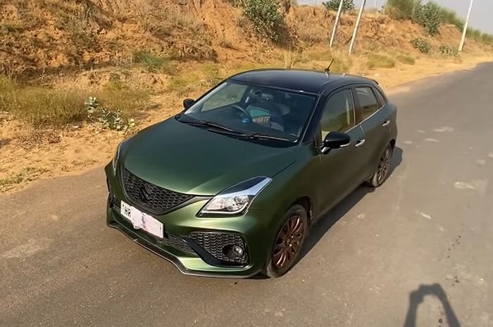 Modifikasi Suzuki Baleno sukses tampil mentereng layaknya Hulk