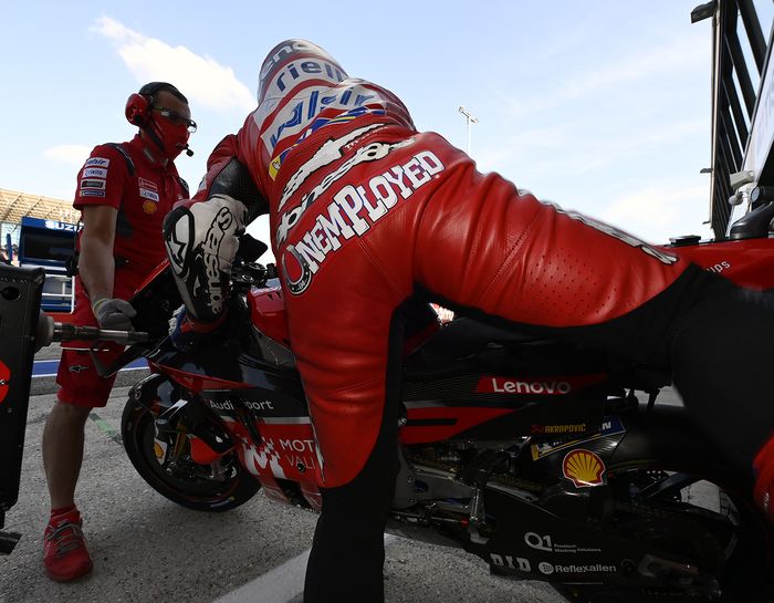Terungkap! Alasan Andrea Dovizioso memasang status 'pengangguran' di hari kedua MotoGP Emilia Romagna 2020